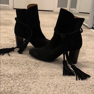 Black suede heeled boots - & Other Stories